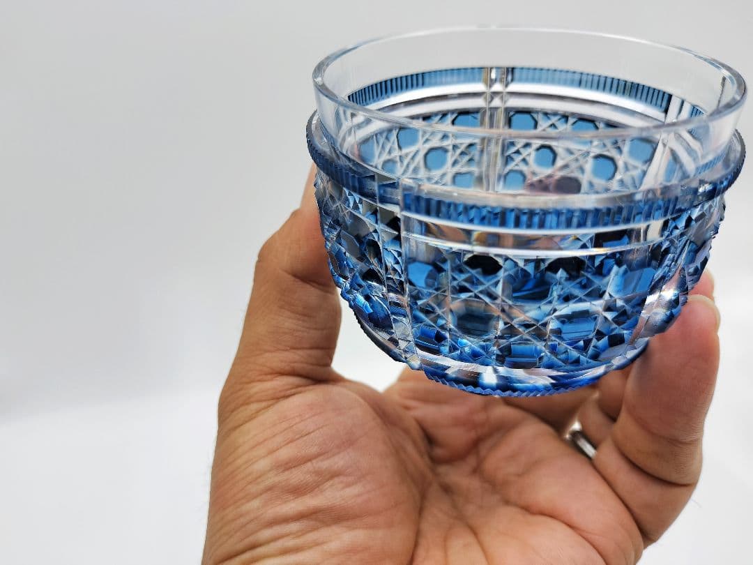 超希少品☆復元 薩摩切子 碗 松浦正行 美品（切子、江戸切子、薩摩切子）