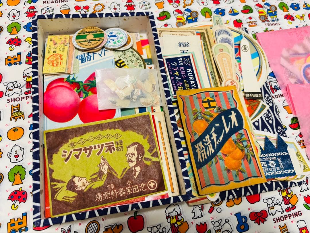 【まだ詰めます！紙モノ 昭和レトロ おすそ分けボックス①】