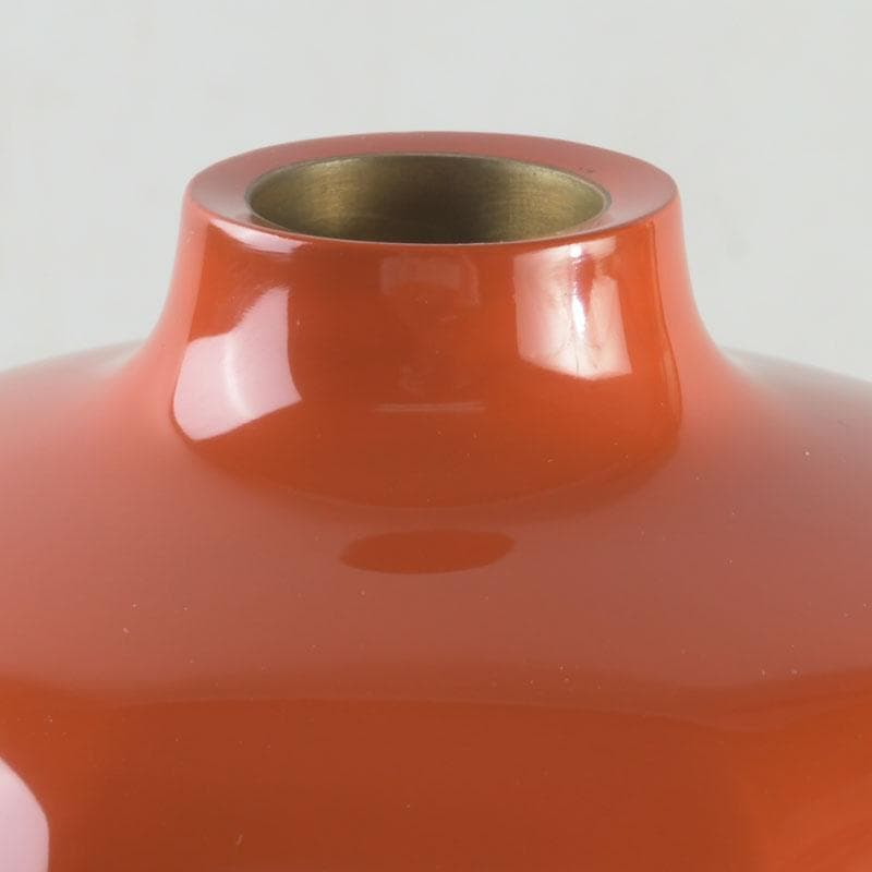 讃岐漆芸　山田暉雄作　花蒔絵　花瓶　共箱　C　9294A