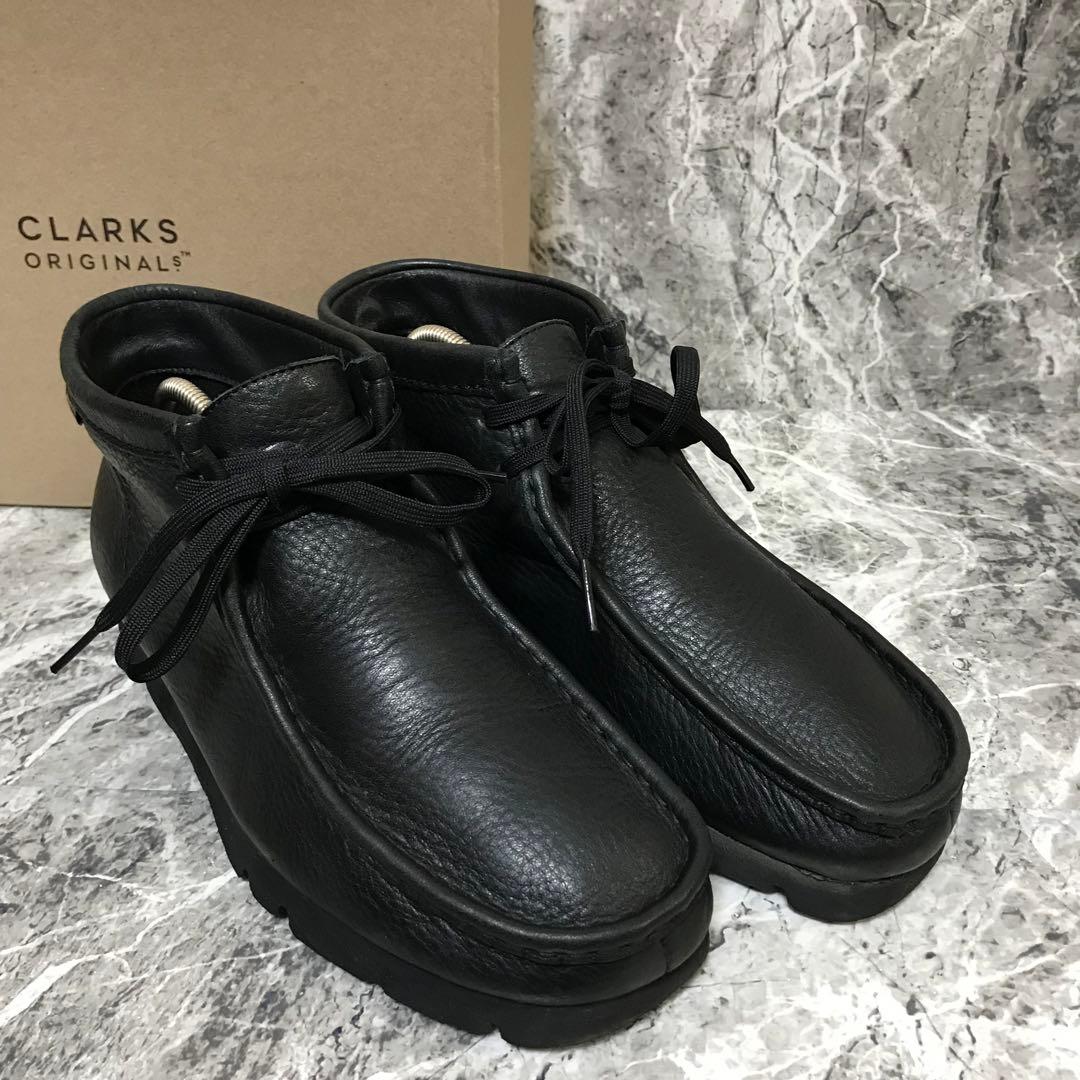 CLARKS Wallabee GTX GORE-TEX レザー ブラック 26