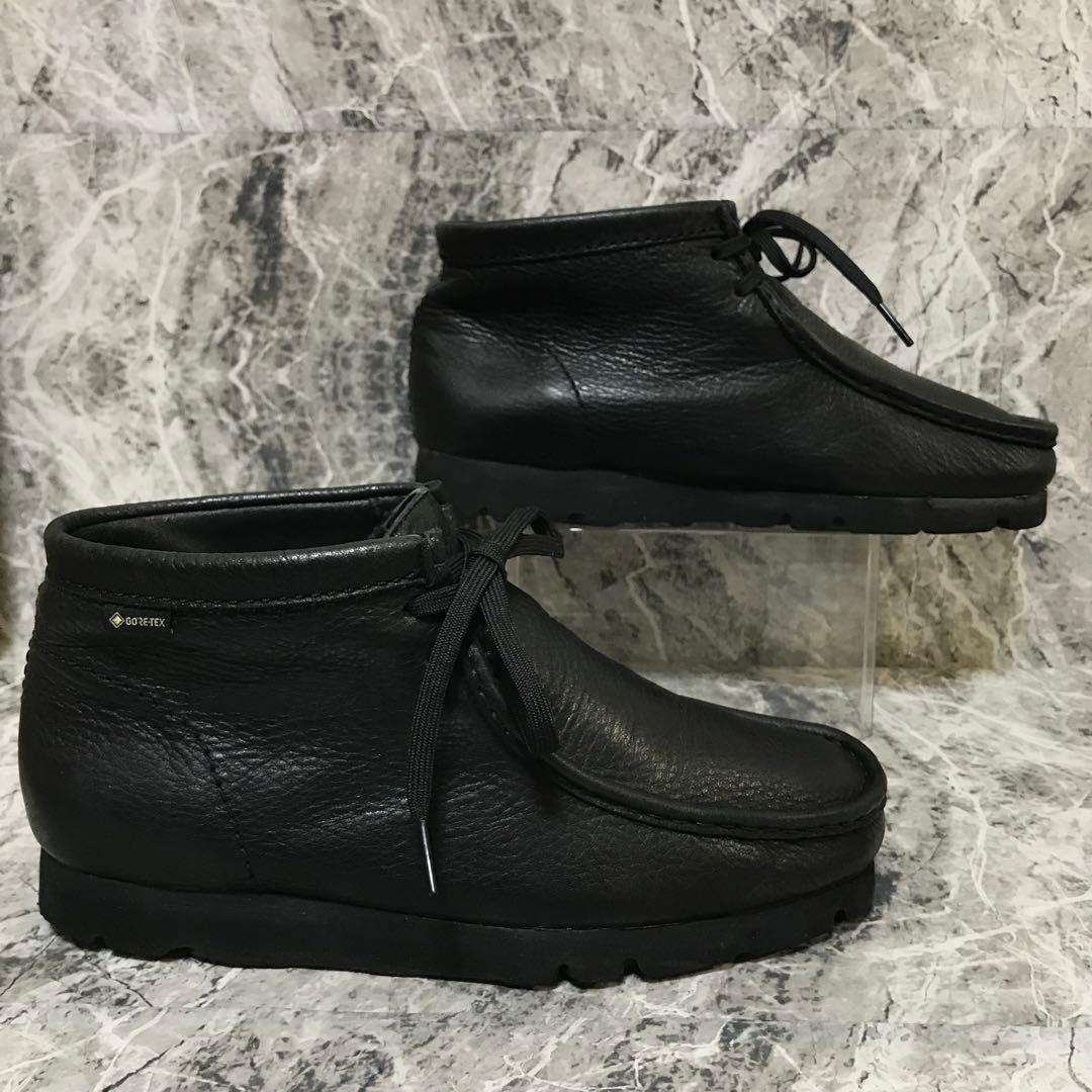 CLARKS Wallabee GTX GORE-TEX レザー ブラック 26
