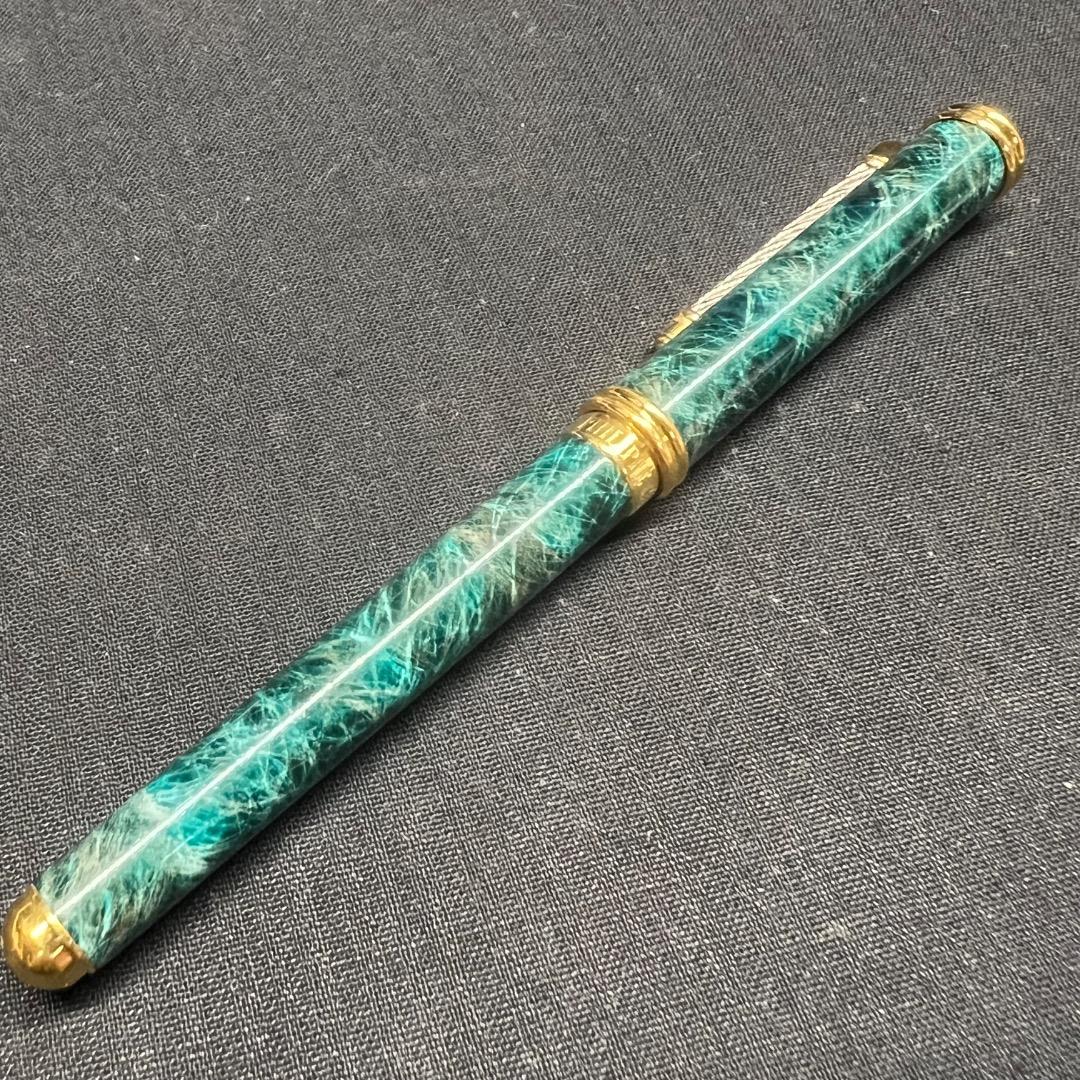 〇Bb右1186 フィリップ シャリオール ボールペン グリーンマーブル