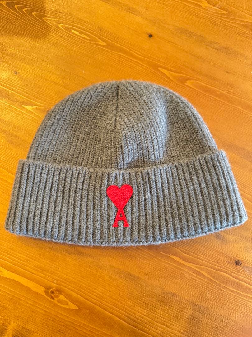 AMI PARIS アミパリス メリノウール ビーニー グレー