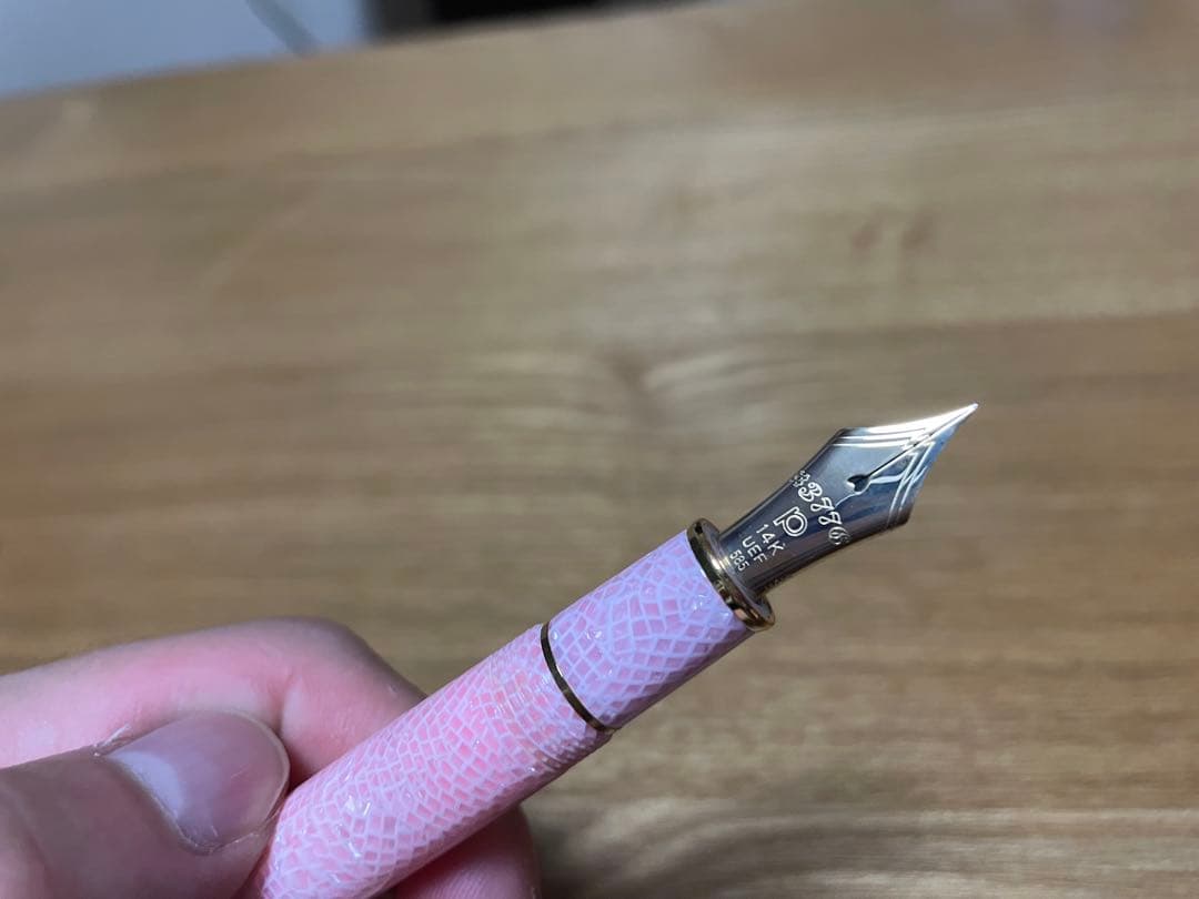 プラチナ万年筆 #3776 　セルロイドサクラ F