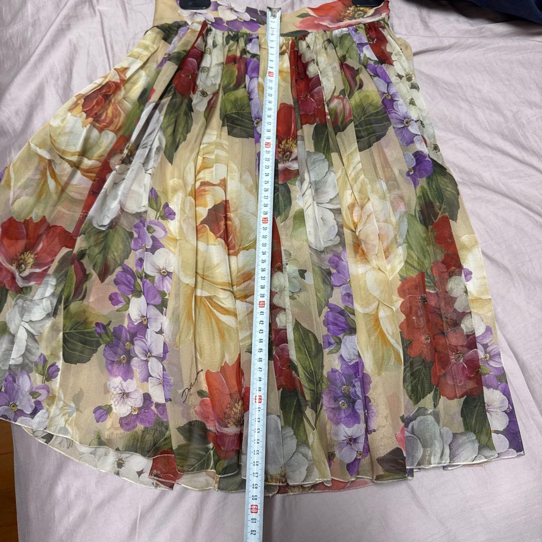 美品✨DOLCE&GABBANA 　フレア　フローラル　花柄　スカート　ドルガバ