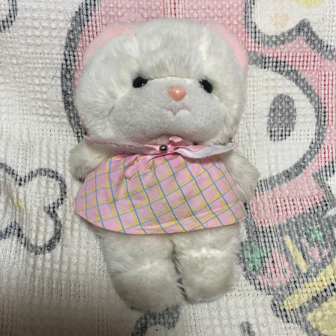 当時の物　昭和レトロ　ヴィンテージ 吉徳　クリーミー　猫　ぬいぐるみ　中古　②