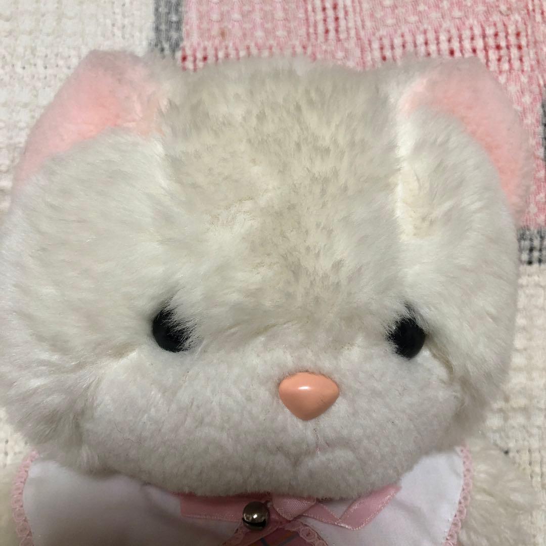 当時の物　昭和レトロ　ヴィンテージ 吉徳　クリーミー　猫　ぬいぐるみ　中古　②