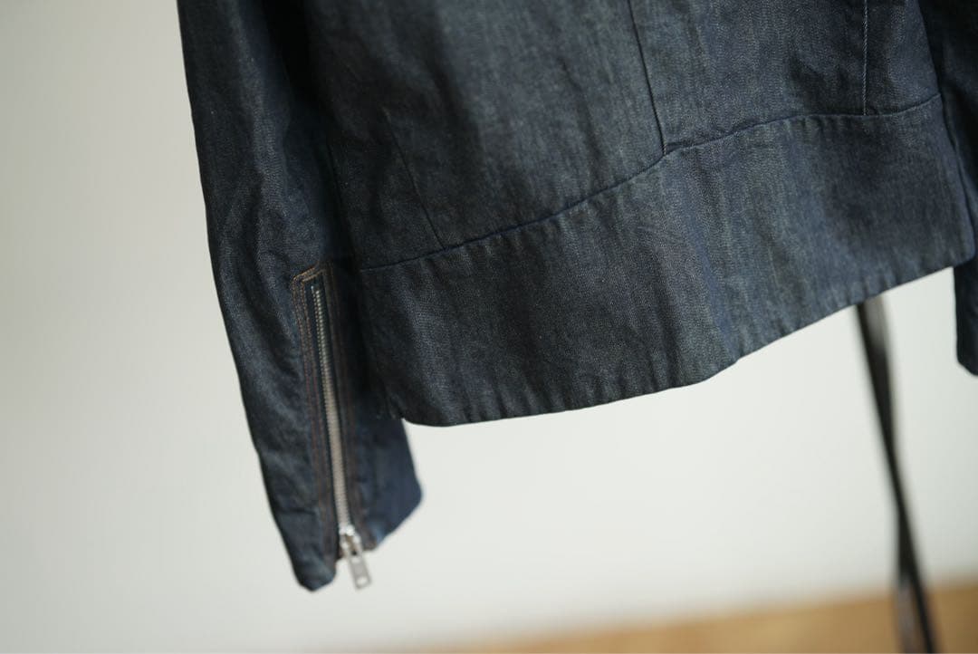 美品 100着限定 Maison Margiela デニム 八の字 ライダース