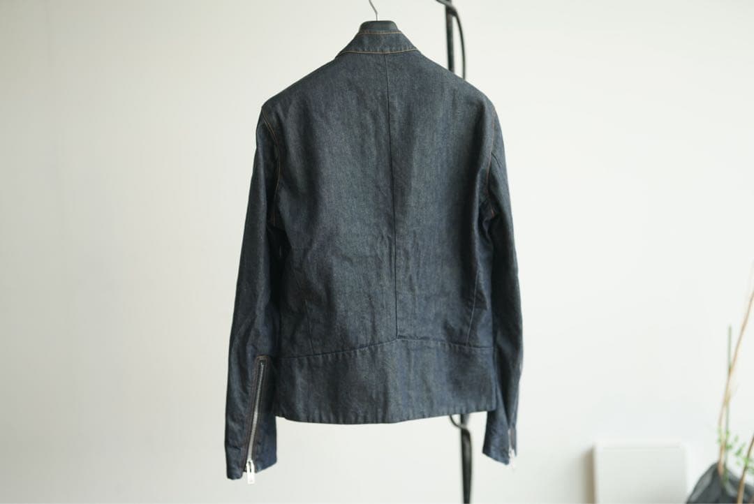 美品 100着限定 Maison Margiela デニム 八の字 ライダース