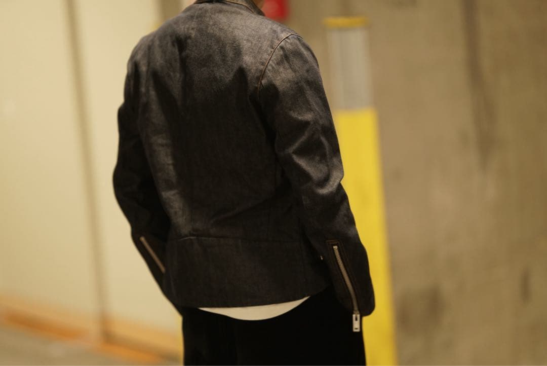 美品 100着限定 Maison Margiela デニム 八の字 ライダース