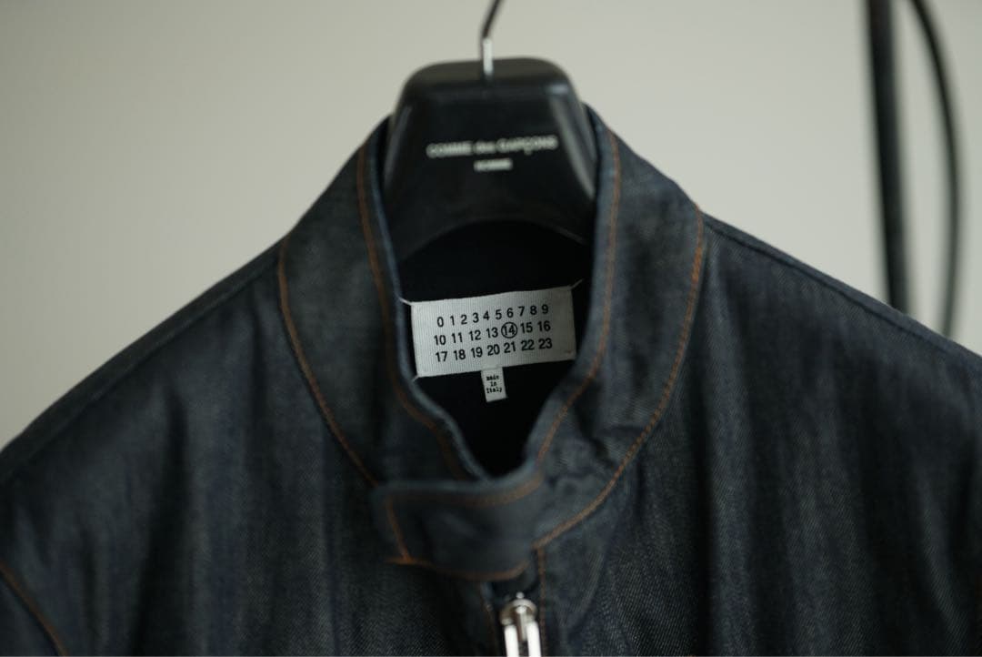 美品 100着限定 Maison Margiela デニム 八の字 ライダース