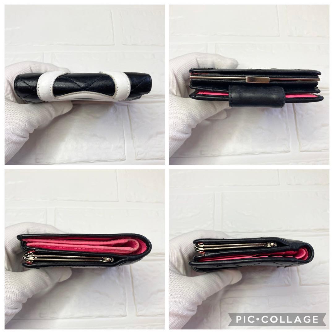 CHANEL ココマーク マトラッセ カンボン 財布　d2015798