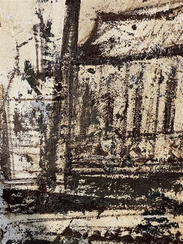 「真作」作者不明　風景画　油彩画　額装　サイン有り　P10号