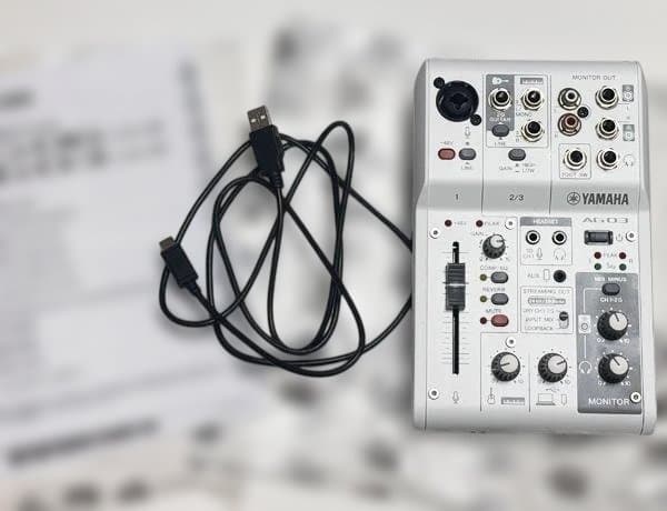 【ほぼ新品】YAMAHA AG03mk2＋AT2020　白　配信5点セット一式