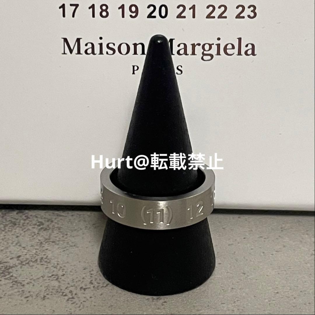 【新品外箱あり】メゾンマルジェラ ナンバリング ロゴ リング 13号相当