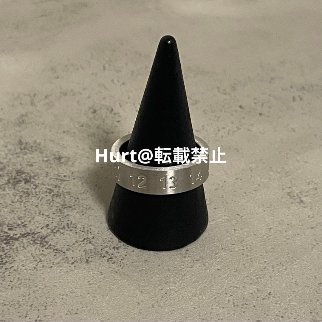 【新品外箱あり】メゾンマルジェラ ナンバリング ロゴ リング 13号相当