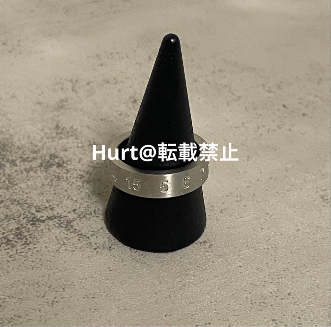 【新品外箱あり】メゾンマルジェラ ナンバリング ロゴ リング 13号相当