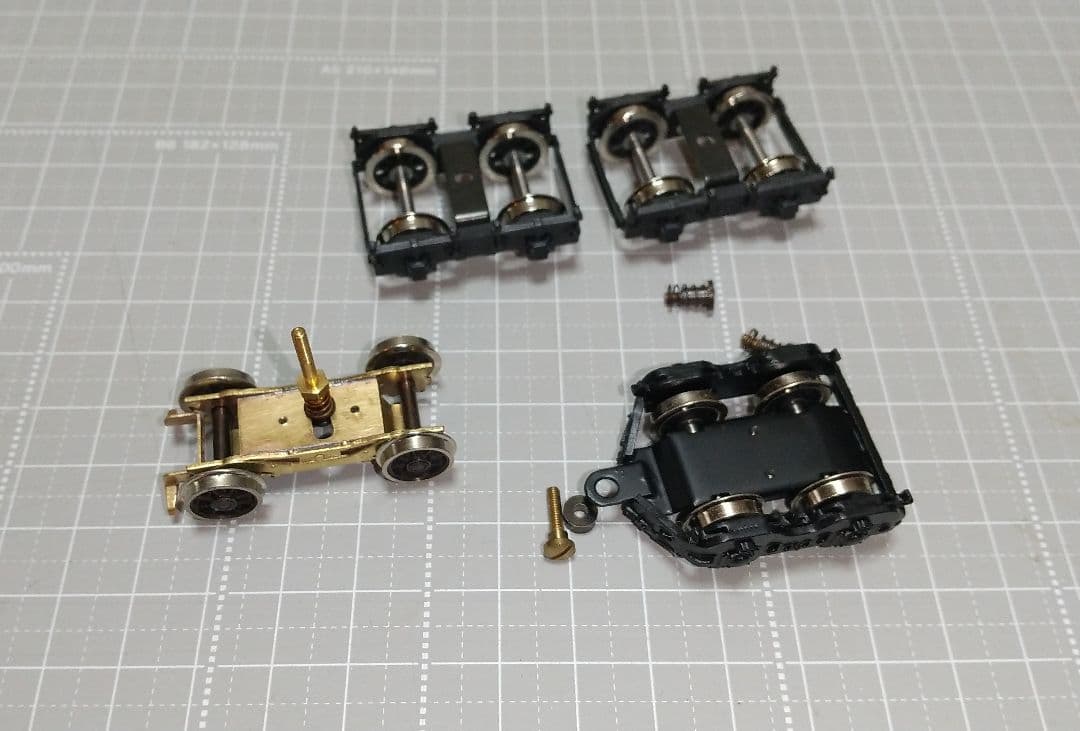 先台車、従台車、テンダー台車。 鉄道模型 、HOゲージ 、蒸気機関車 パーツ
