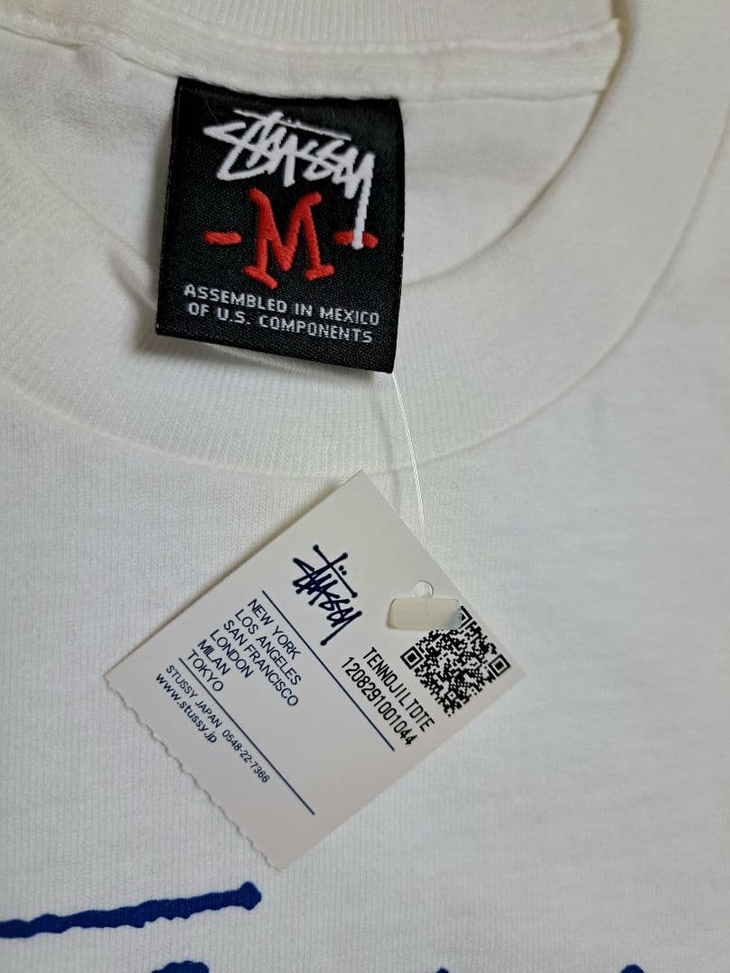 【新品・M】STUSSY 天王寺 ミオ チャプト 限定 T ／ 白