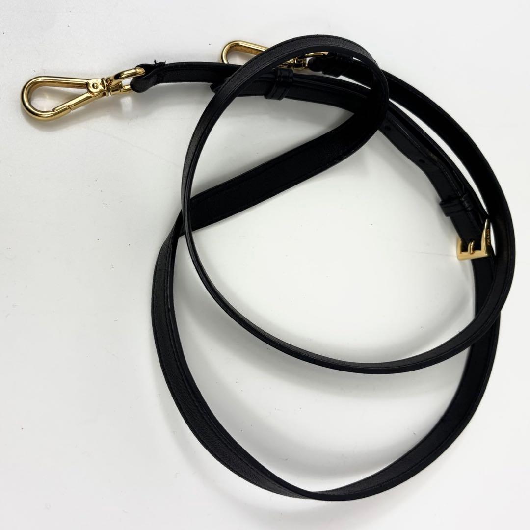 専用プラダ リボン ミニショルダーバッグ 2WAY ナッパレザー ブラック