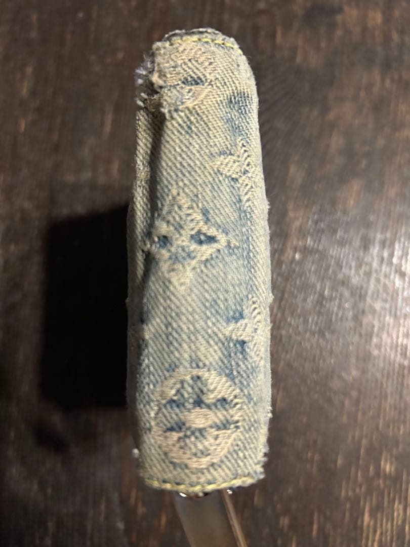 ヴィトン　ルイ・ヴィトン　デニム　財布　ジッピー　二つ折り　LV ジャンク