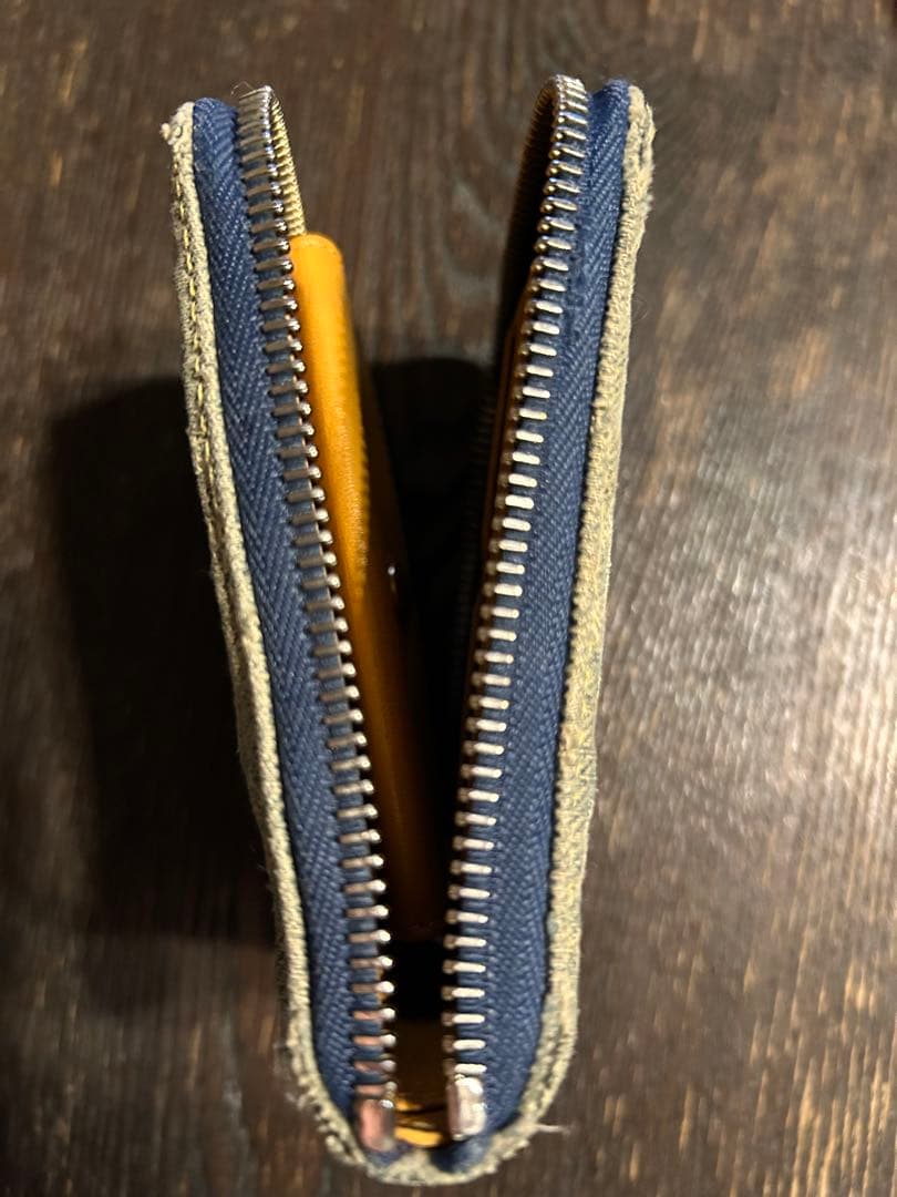 ヴィトン　ルイ・ヴィトン　デニム　財布　ジッピー　二つ折り　LV ジャンク