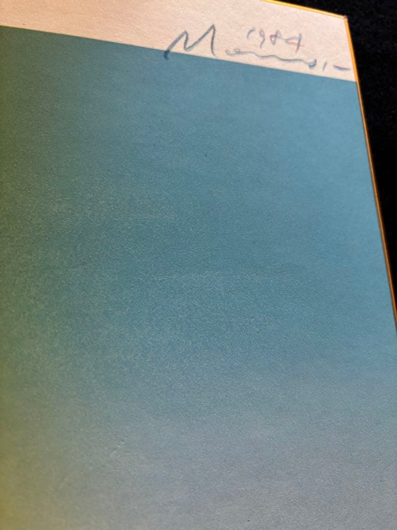 百瀬寿 1984年 シルクスクリーン 作品のみ 色紙用額縁に入れて下さい