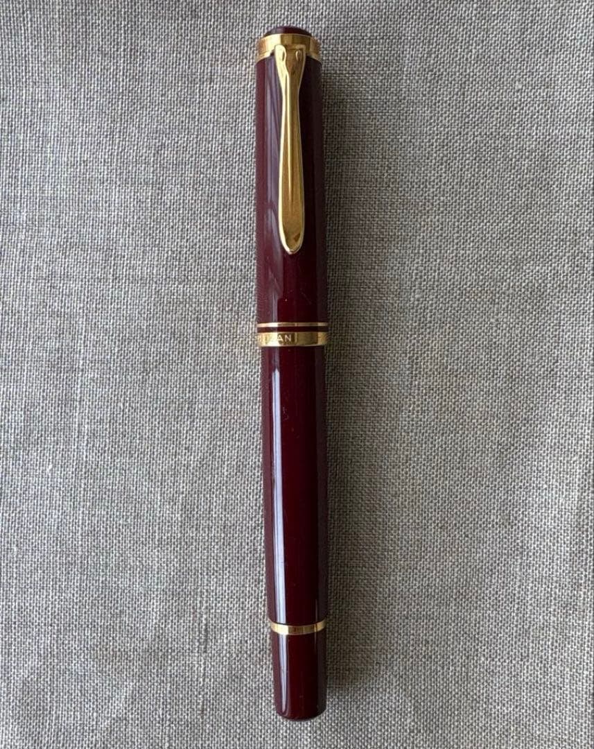 Pelikanペリカン 万年筆 旧型 18C-750 バーガンディ　吸入式