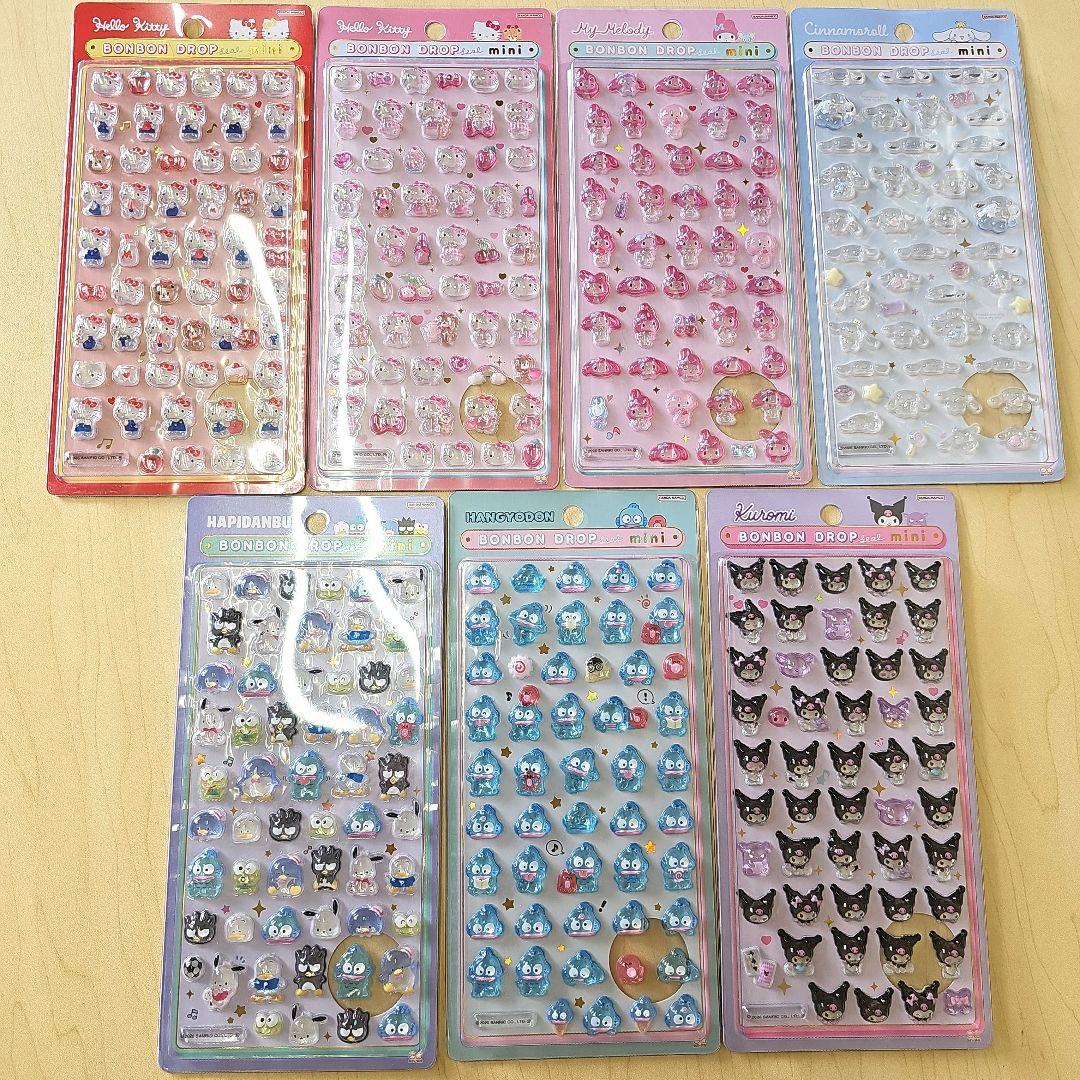 正規品 ボンボンドロップシール 7種セット 即日発送 サンリオmini
