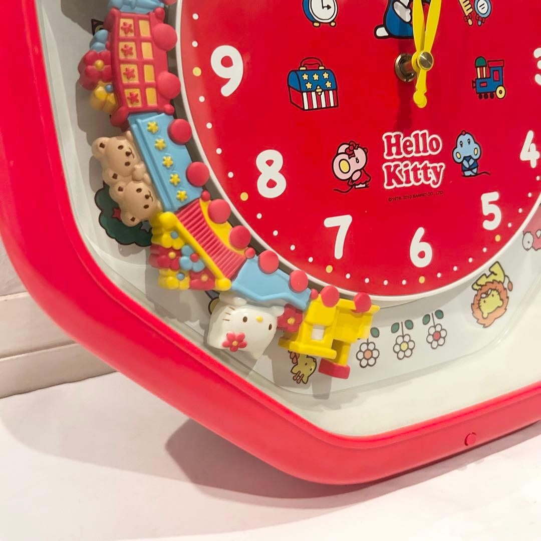 【ジャンク扱い】からくり時計 キティちゃん ハローキティ 掛け時計