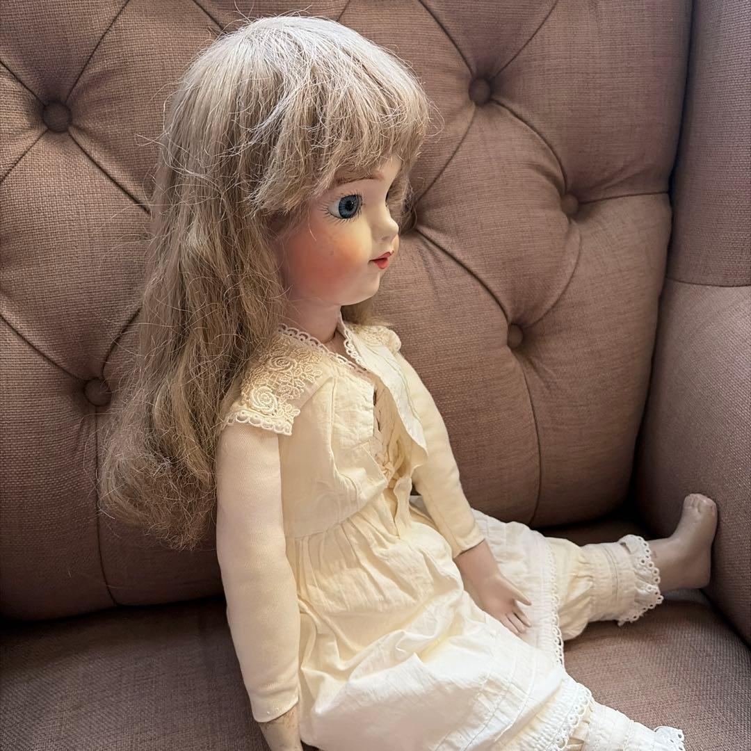 フランス　アンティーク　ドール　人形　ビスクドール