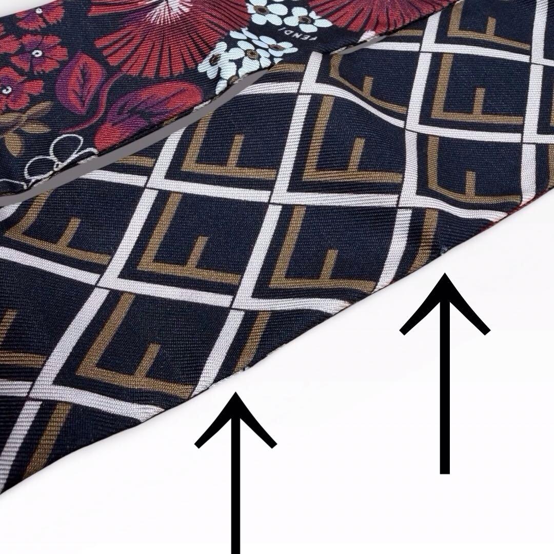 FENDI　フェンディ　ズッカ柄　FFロゴ　ラッピー　赤色　マルチカラー