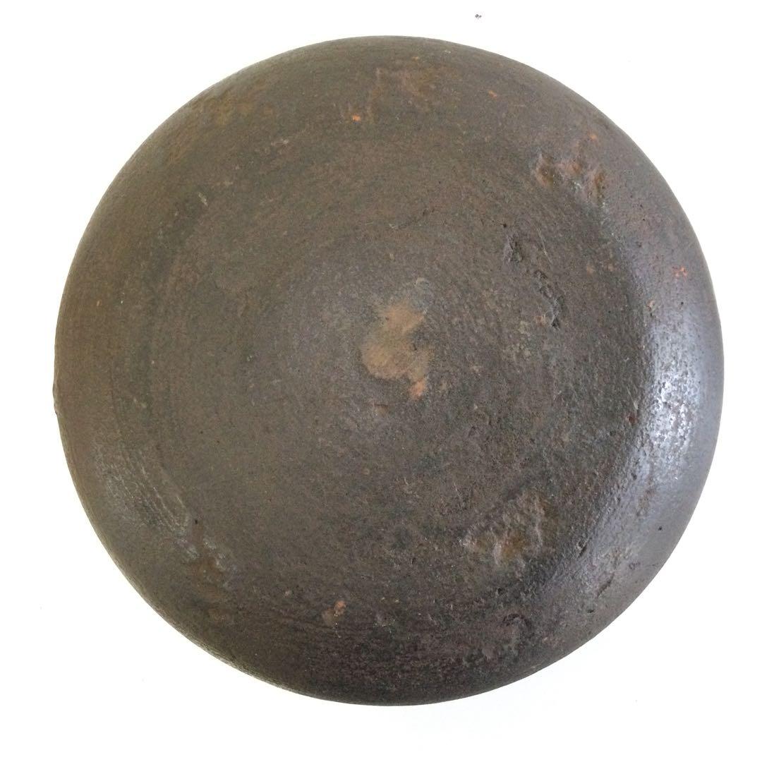 茶釜 万代屋釜 風炉釜 銘有 銅蓋釜環付 茶道具 L301