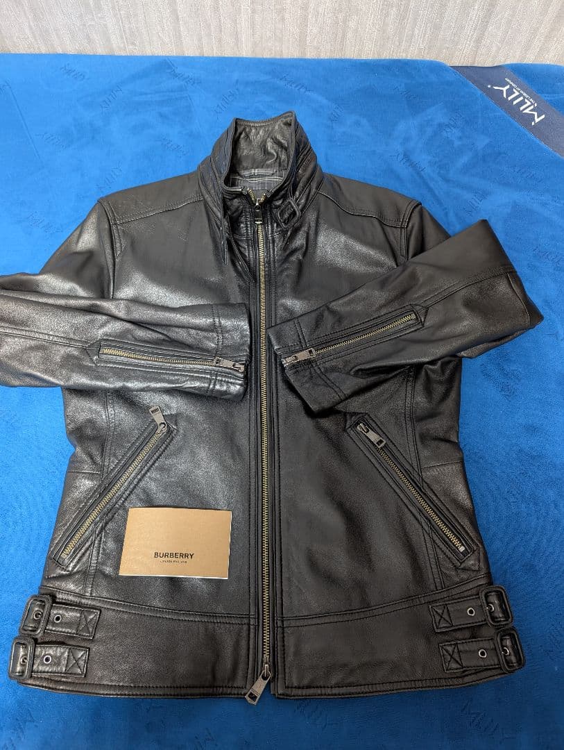 BURBERRY BLACK LABEL ライダースジャケット Mサイズ