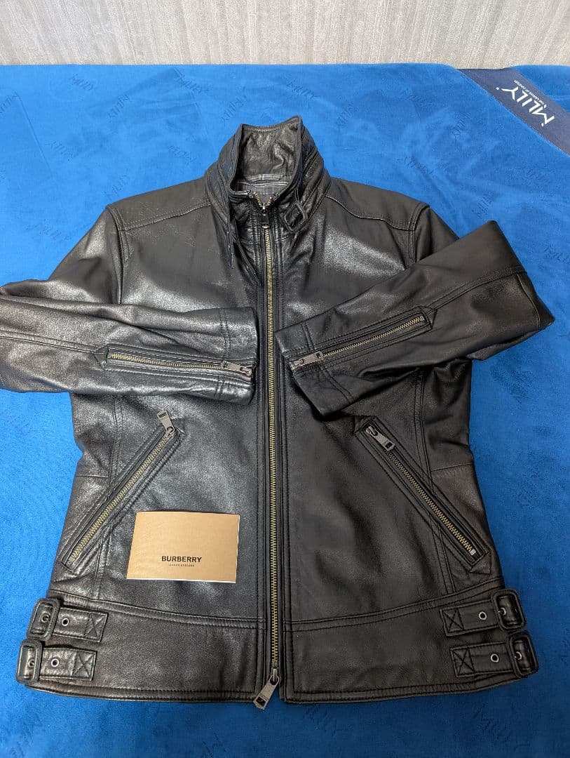BURBERRY BLACK LABEL ライダースジャケット Mサイズ