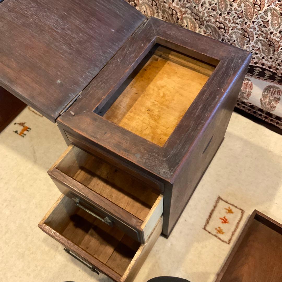 1080【手造り文机】折りたたみ式 年代物