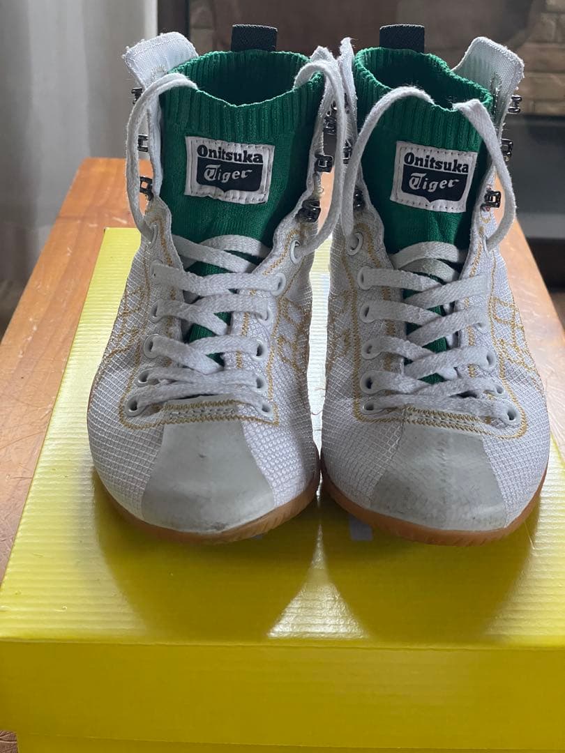 Onitsuka Tiger ボクシングシューズ ハイカット ホワイト/グリーン
