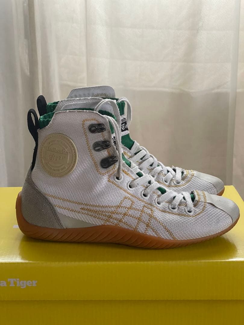Onitsuka Tiger ボクシングシューズ ハイカット ホワイト/グリーン