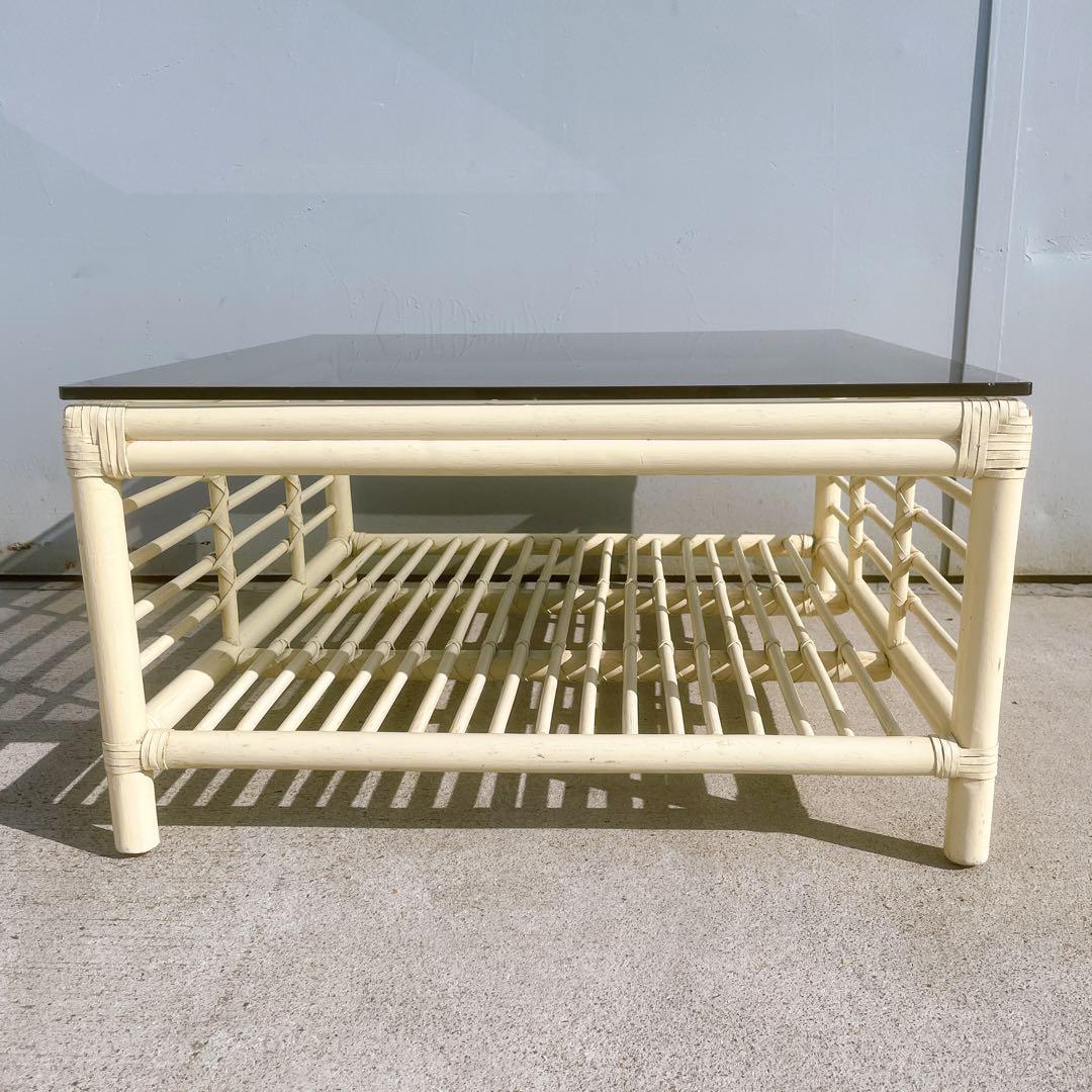 【良品】カサブランカ CADENZA カデンザ センターテーブル 高級 ラタン