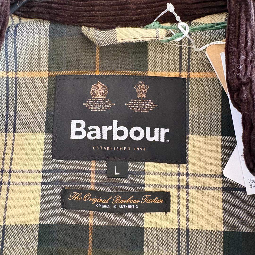未使用 Barbour SPEY WAX ジャケット セージ L バブアー ②