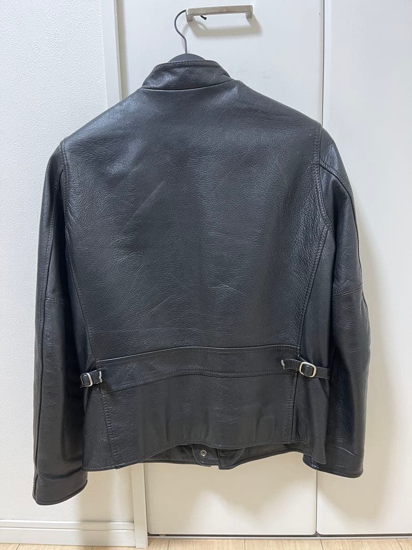 Schott ゴートレザー（山羊革） シングルライダースジャケット
