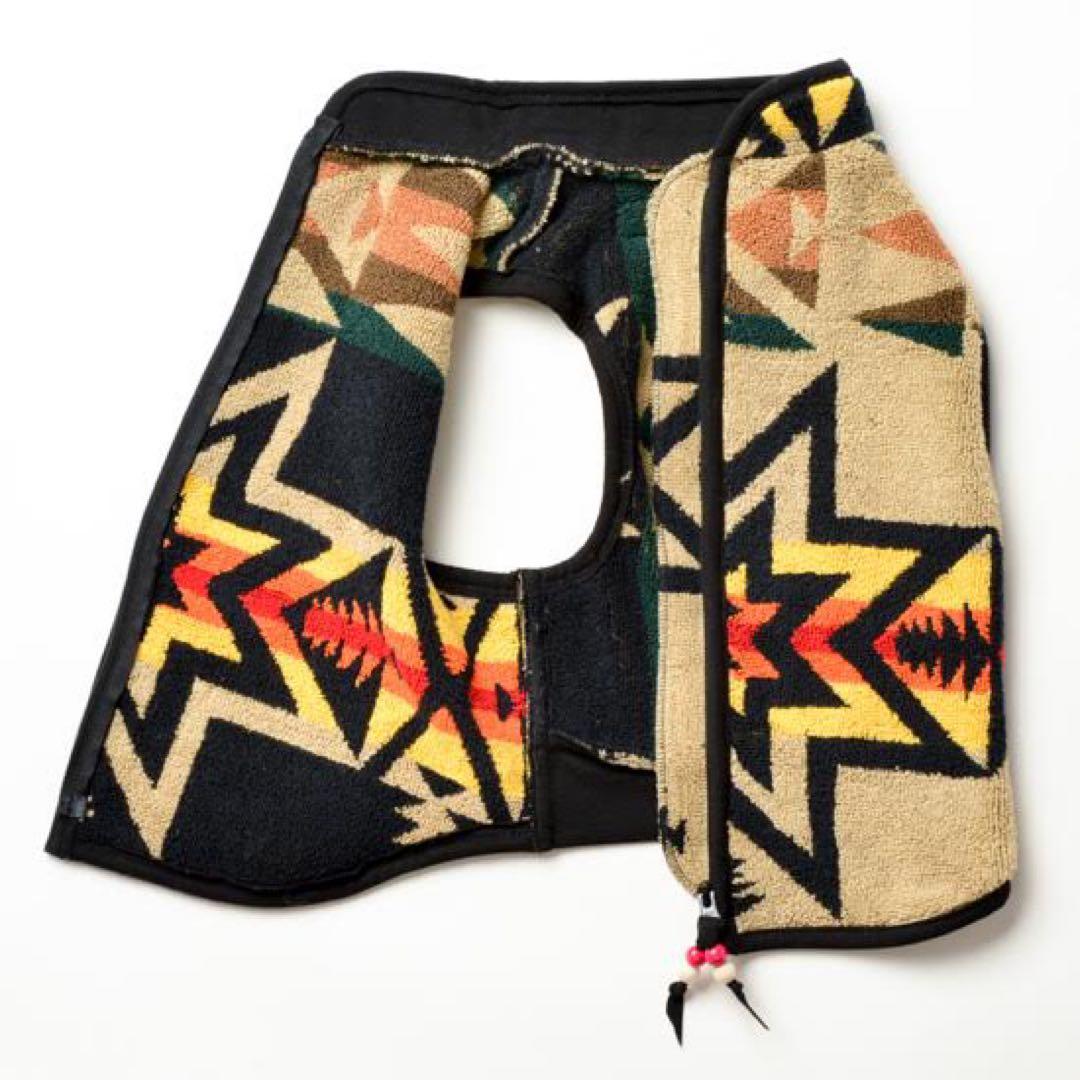 新品PENDLETON×entourage別注ドッグウェア／黒×ベージュ