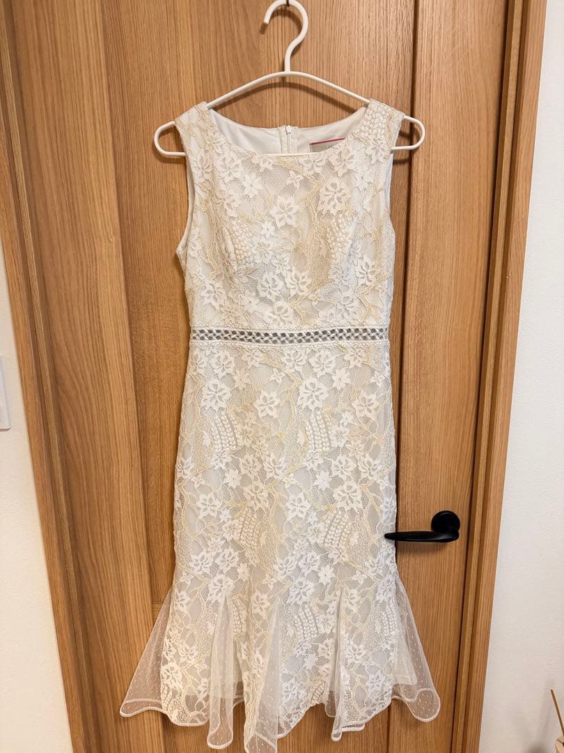 ERUKEI エルケイ フラワーレース マーメイド ミディアムワンピースドレス