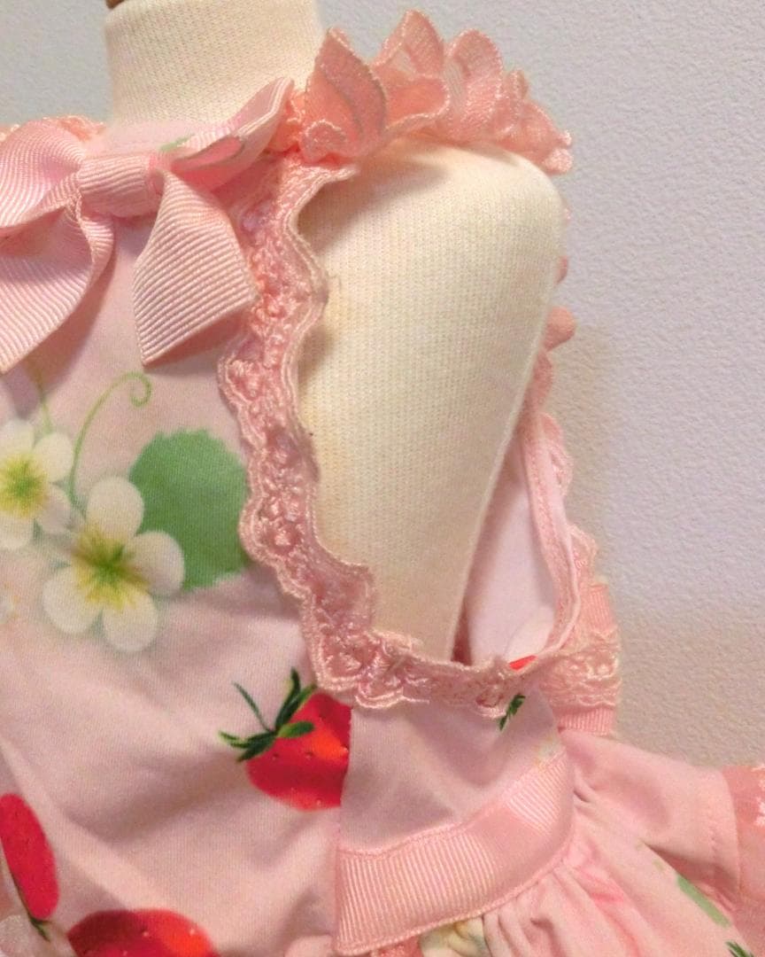 【美品】きゃんナナ いちごキャミワンピ Ｓサイズ