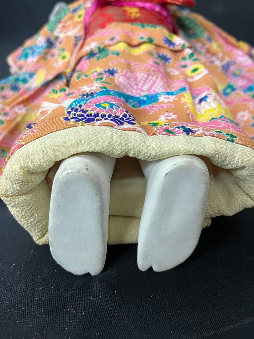 市松人形　抱き人形　アンティーク　古玩具　愛　松風　レトロ　ビスクドール