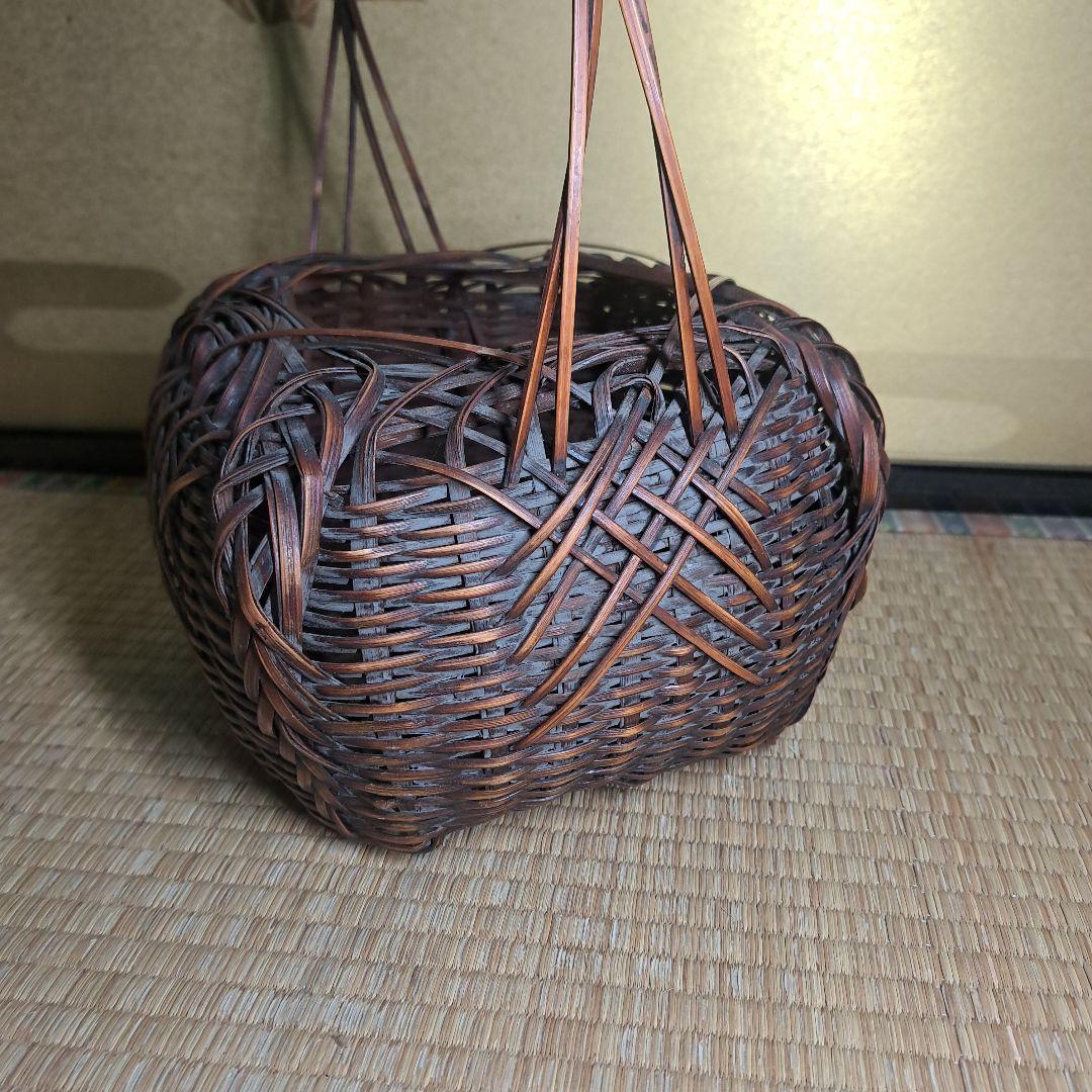 花篭 花入 　茶道具　 華道具　竹籠 花籠 花籃　　　 B3