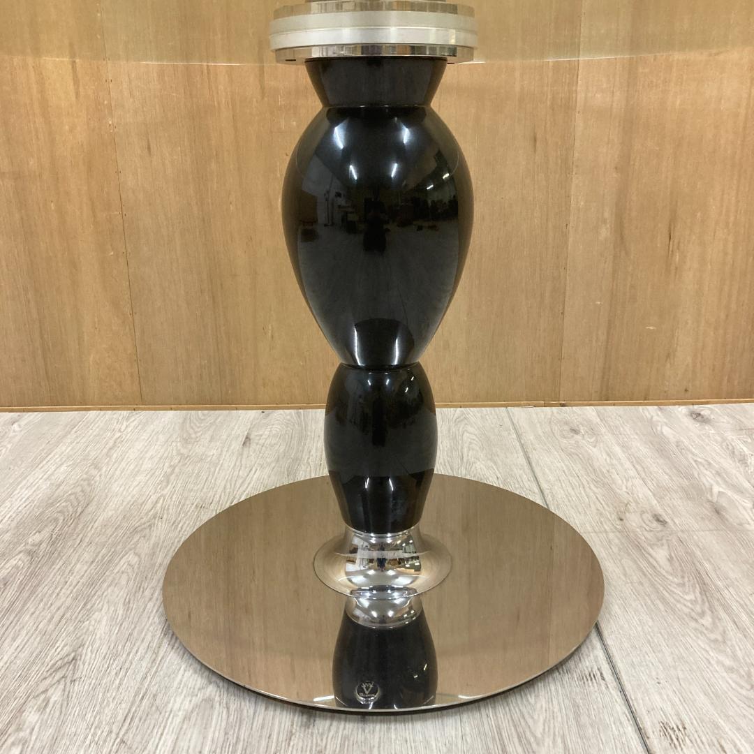 バロッサバレンティ スペイン ダイニングテーブル　ガラス丸テーブル