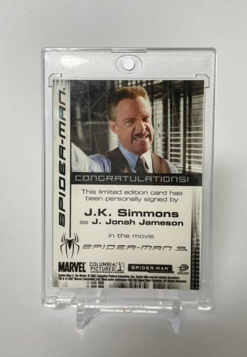スパイダーマン　J・ジョナ・ジェイムソン　サインカード