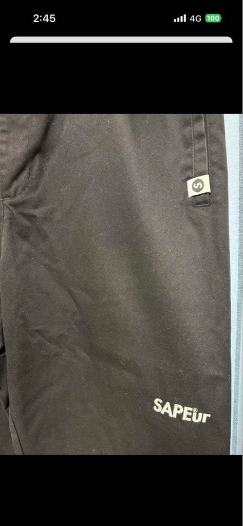 サプール スケート チノパンツ XXL ブラック