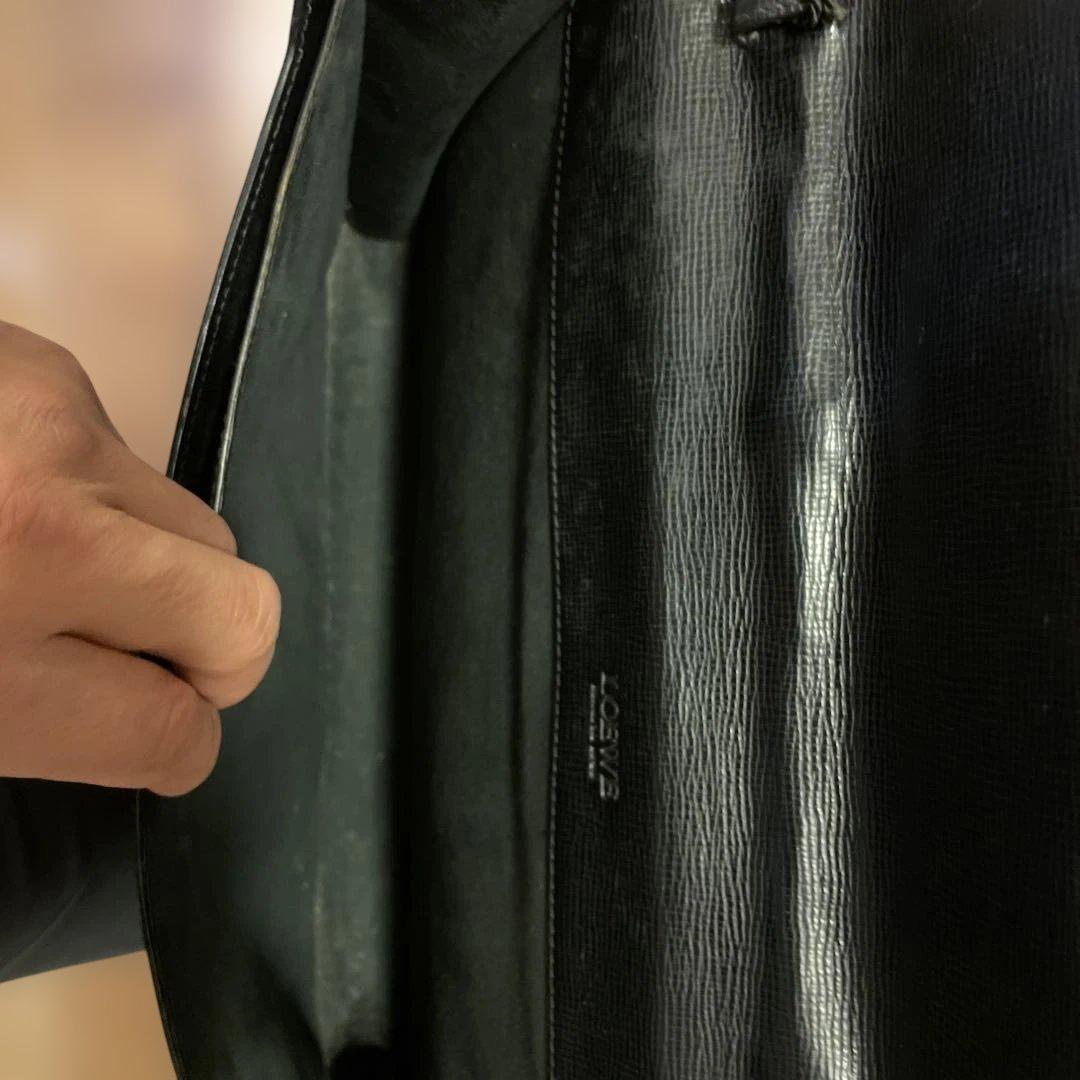 LOEWE ブラック ビジネスバッグ